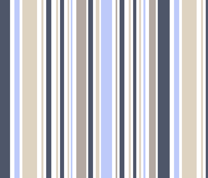 Candy Stripe<br/>Navy & Taupe